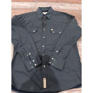 Larry Mahan Cowboy Collection Button Up Sz XL Tooth Pockets Rare 2646